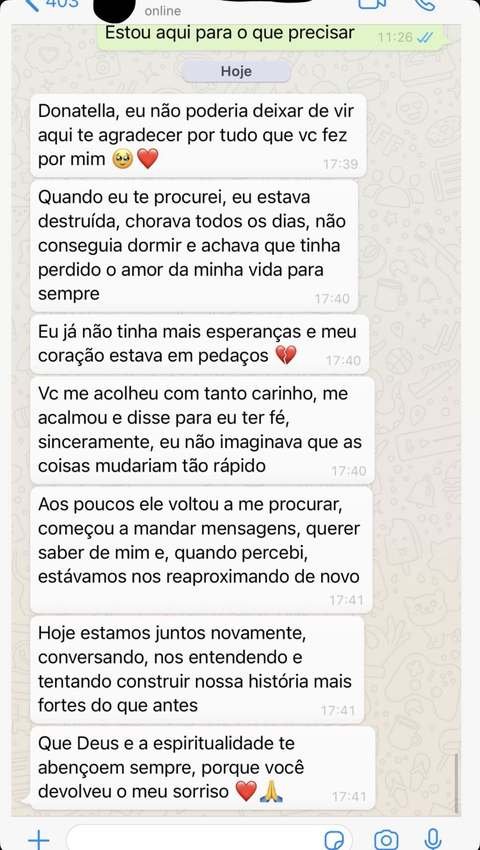 Depoimento real de cliente